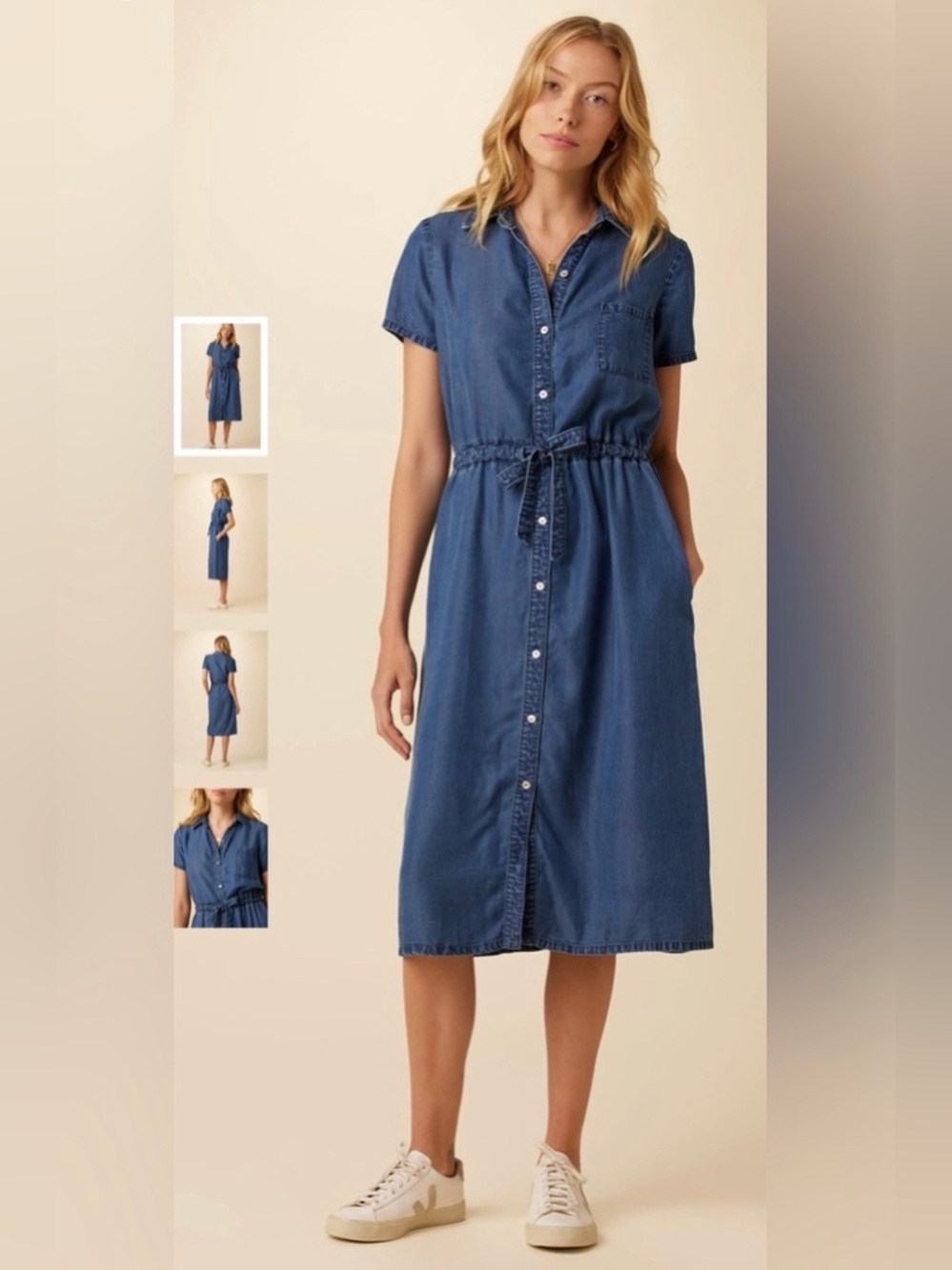 Amour Vert Hillary Chambray Eco Dress ✨ LIKE NEW ✨